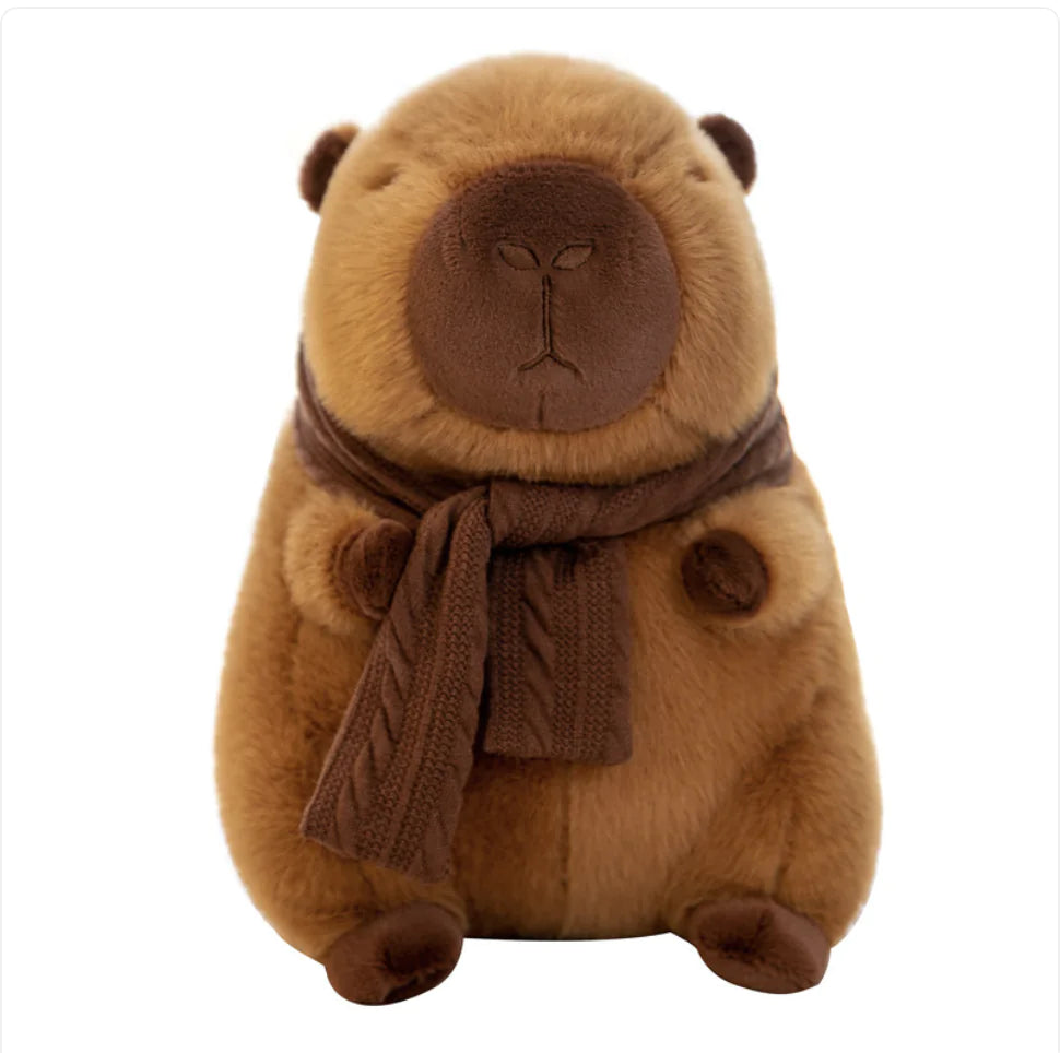 Scarf Capybara Plush Doll