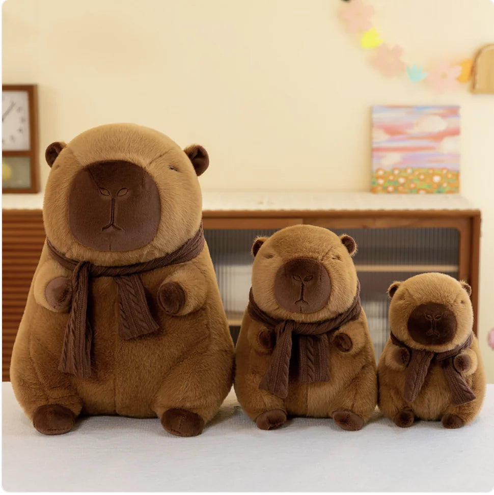 Scarf Capybara Plush Doll